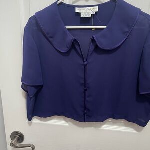 Maggy London Rich Purple Blouse